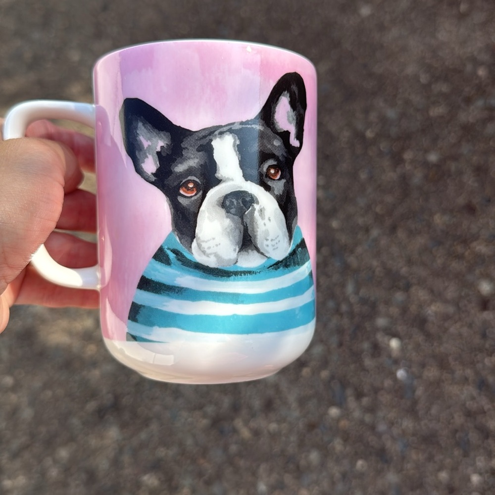 French Bulldog Boston Terrier Bone China Mug - Picture 8 of 12